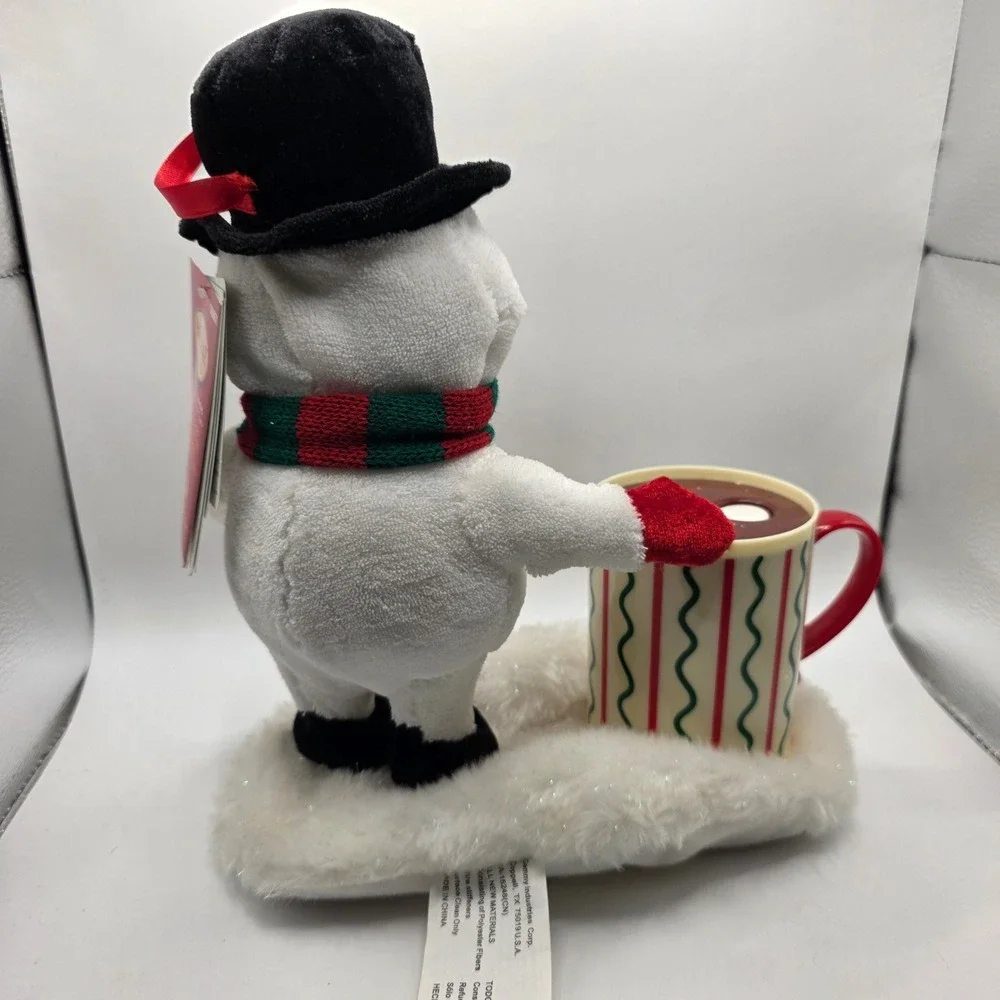 Gemmy Animated Musical Hot Cocoa Caroler Snowman & Marshmallows 2010 New w/tags